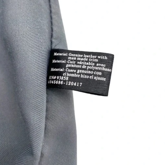 PERLINA Black Pebbled Leather Studded Tote Bag  (OS) - Picture 8 of 9